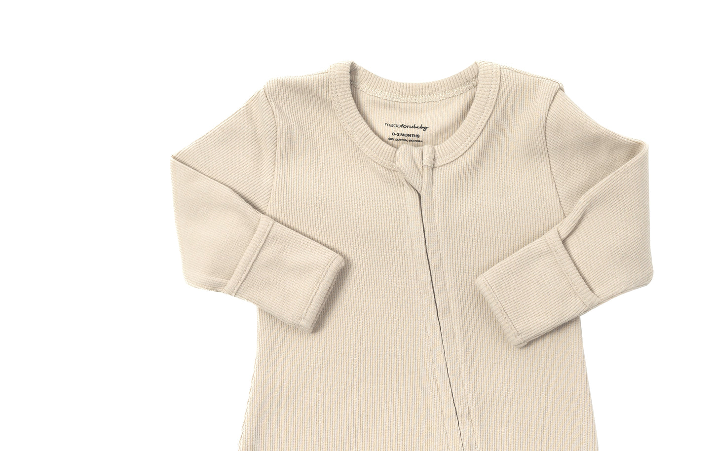 Double Zip Onesie - Oat