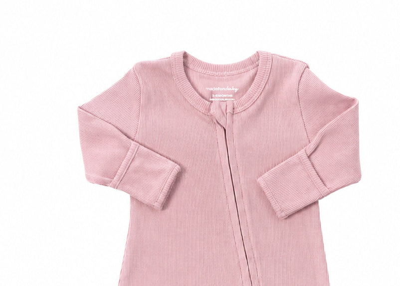 Double Zip Onesie - Bloom