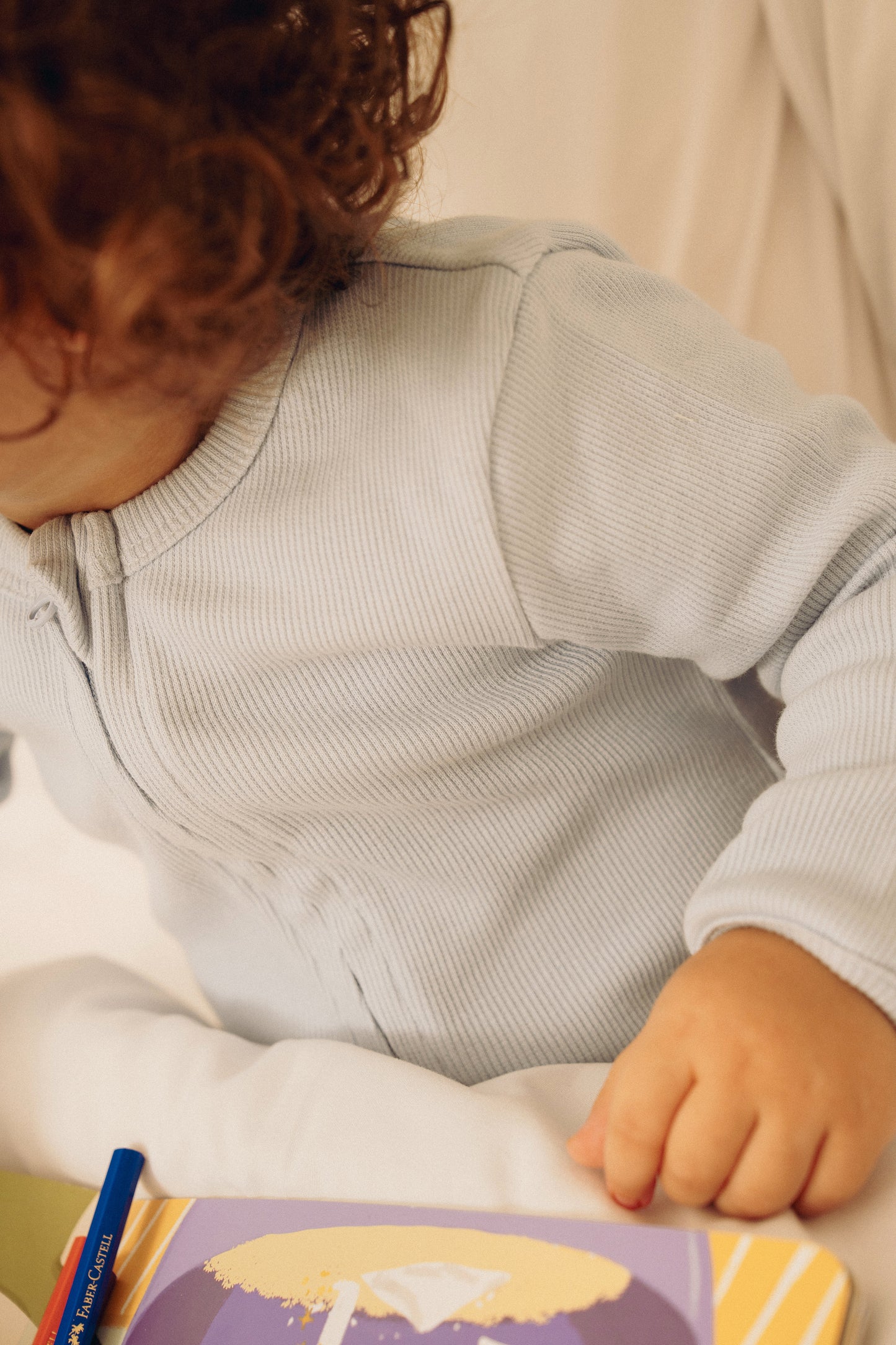 Double Zip Onesie - Cloud