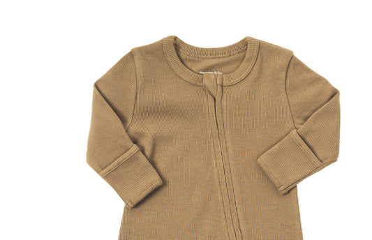 Double Zip Onesie - Maple